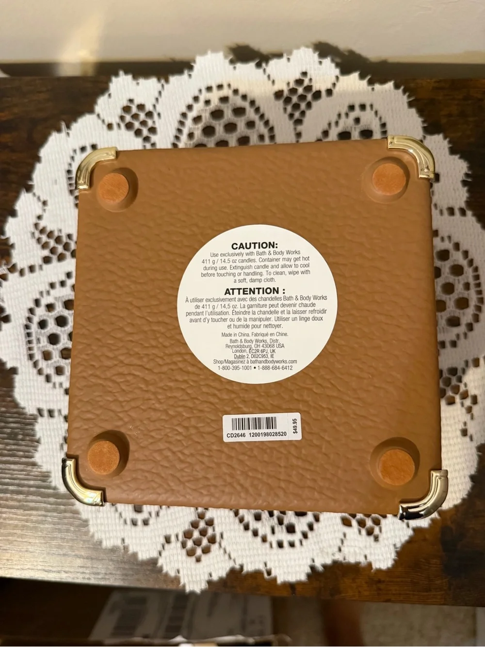 Bath and Body Works Retro Record Player 3-wick Candle Holder Pedestal.